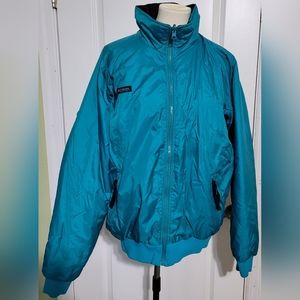 Columbia reversible winter jacket XL blue and black